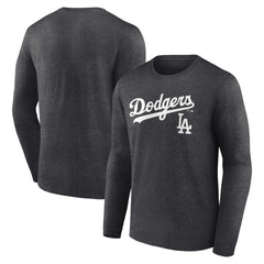 MLB Los Angeles Dodgers Team Lockup Long Sleeve T-Shirt