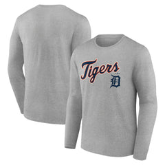 MLB Detroit Tigers Team Lockup Long Sleeve T-Shirt