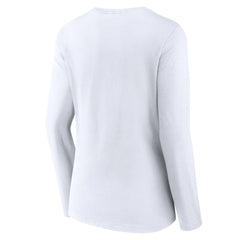 MLB Arizona Diamondbacks Women's Team Lockup Long Sleeve V-Neck T-Shirt