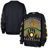 MLB Milwaukee Brewers '47 Women's Trendy Team Go Big Oversized Sweatshirt