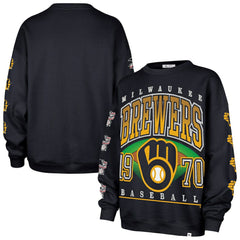 MLB Milwaukee Brewers '47 Women's Trendy Team Go Big Oversized Sweatshirt