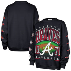 MLB Atlanta Braves '47 Women's Trendy Team Go Big Oversized Sweatshirt