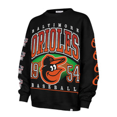 MLB Baltimore Orioles '47 Women's Trendy Team Go Big Oversized Sweatshirt