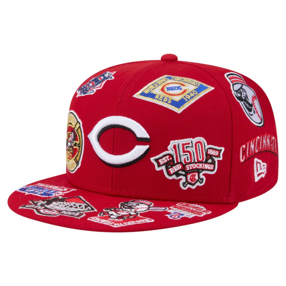 MLB Cincinnati Reds New Era All Over 59FIFTY Fitted Hat