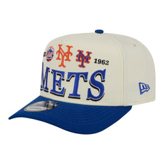 MLB New York Mets New Era Throwback Tri-Hit A-Frame 9FIFTY Adjustable Hat
