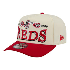 MLB Cincinnati Reds New Era Throwback Tri-Hit A-Frame 9FIFTY Adjustable Hat