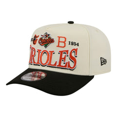 MLB Baltimore Orioles New Era Throwback Tri-Hit A-Frame 9FIFTY Adjustable Hat