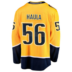 NHL Gold Erik Haula Nashville Predators Fanatics Home Breakaway Jersey