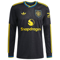 Manchester United 2025/26 Third Replica Long Sleeve Jersey - Adidas Black