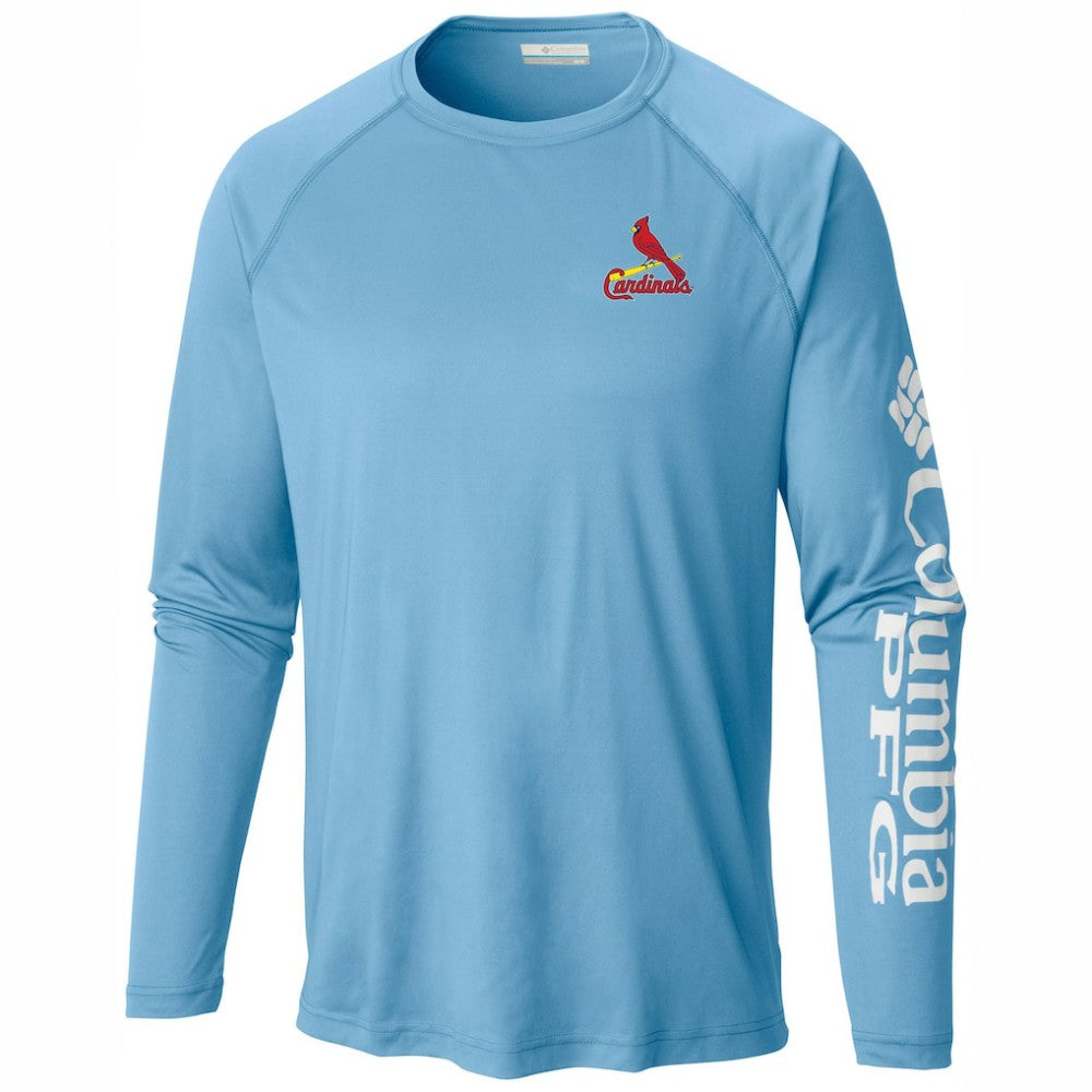 MLB St. Louis Cardinals Columbia Terminal Tackle Long Sleeve Shirt