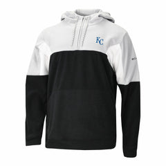 MLB Kansas City Royals Columbia Men's Lodge Fleece Quarter-Zip Hoodie