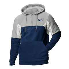MLB Tampa Bay Rays Columbia Men's Lodge Fleece Quarter-Zip Hoodie