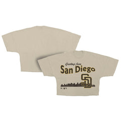 MLB San Diego Padres Fanatics Women's Skyline Crop T-Shirt