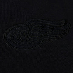 NHL Black Detroit Red Wings Mitchell & Ness Unisex Phantom Fleece Crew Neck Sweatshirt