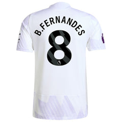 Bruno Fernandes Manchester United 2025/26 Away Player Jersey - Adidas White