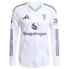 Amad Diallo Manchester United 2025/26 Away Long Sleeve Player Jersey - Adidas White