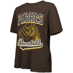 MLB San Diego Padres Majestic Threads Women's Oversized First Base T-Shirt