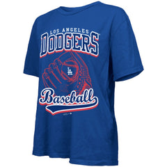 MLB Los Angeles Dodgers Majestic Threads Women's Oversized First Base T-Shirt