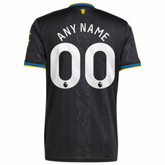 Manchester United 2025/26 Third Replica Custom Jersey - Adidas Black
