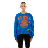NBA New York Knicks Women's Throwback Collection Mineral Wash Crewneck Sweatshirt