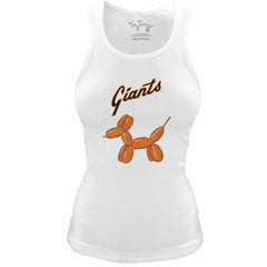 MLB San Francisco Giants Tiny Turnip Women's Fitted Balloon Dog Tri-Blend Tank Top