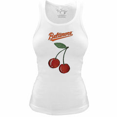 MLB Baltimore Orioles Tiny Turnip Women's Fitted Cherries Tri-Blend Tank Top