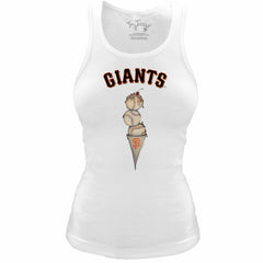 MLB San Francisco Giants Tiny Turnip Women's Fitted Triple Scoop Tri-Blend Tank Top