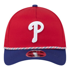 MLB Philadelphia Phillies New Era Rope M-Crown A-Frame 39THIRTY Flex Hat