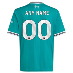 Liverpool Youth 2025/26 Third Replica Custom Jersey - Adidas Green