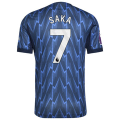 Bukayo Saka Arsenal 2025/26 Away Player Jersey - Adidas Blue