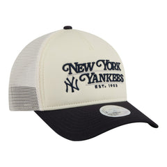 MLB New York Yankees New Era Women's Retro 9FORTY M-Crown A-Frame Trucker Adjustable Hat