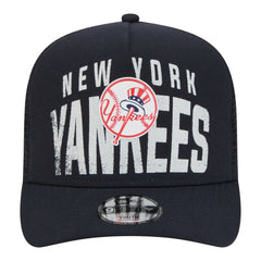 MLB New York Yankees New Era Youth Logo Fade A-Frame 9FIFTY Snapback Hat