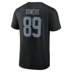 Brock Bowers Icon Name & Number T-Shirt - Las Vegas Raiders
