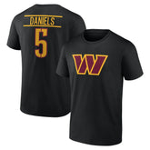 Jayden Daniels Icon Name & Number T-Shirt - Washington Commanders