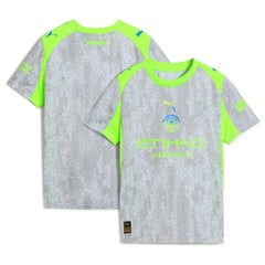 Manchester City Youth 2025/26 Third Replica Jersey - Puma Green/Neon Green