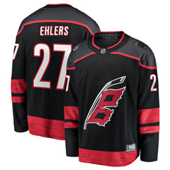 NHL Black Nikolaj Ehlers Carolina Hurricanes Fanatics Home Breakaway Jersey