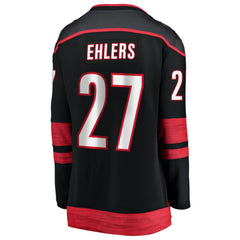 NHL Black Nikolaj Ehlers Carolina Hurricanes Fanatics Women's Home Breakaway Jersey