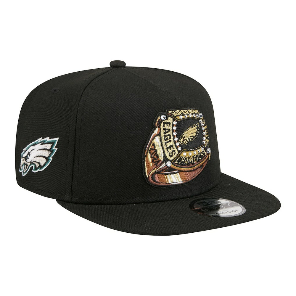 Super Bowl Ring 9FIFTY A-Frame Adjustable Hat - Philadelphia Eagles