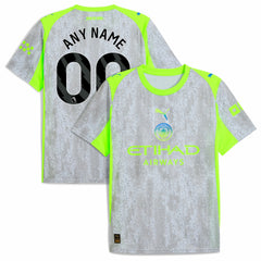 Manchester City 2025/26 Third Replica Custom Jersey - Puma Green/Neon Green
