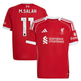 Mohamed Salah Liverpool Youth 2025/26 Home Replica Jersey - Adidas Red