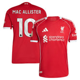 Alexis Mac Allister Liverpool 2025/26 Home Jersey - Adidas Red