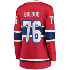 NHL Red Zack Bolduc Montreal Canadiens Fanatics Women's Home Breakaway Jersey