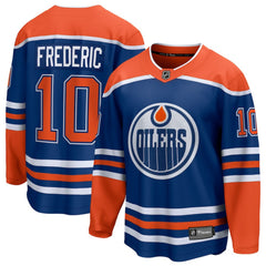 NHL Royal Trent Frederic Edmonton Oilers Fanatics Home Breakaway Jersey