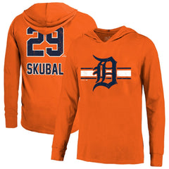 MLB Tarik Skubal Detroit Tigers Majestic Threads Lightweight Name & Number Hoodie