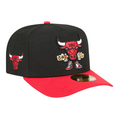 NBA Chicago Bulls Injection Cartoon Logo A-Frame 59FIFTY Fitted Hat