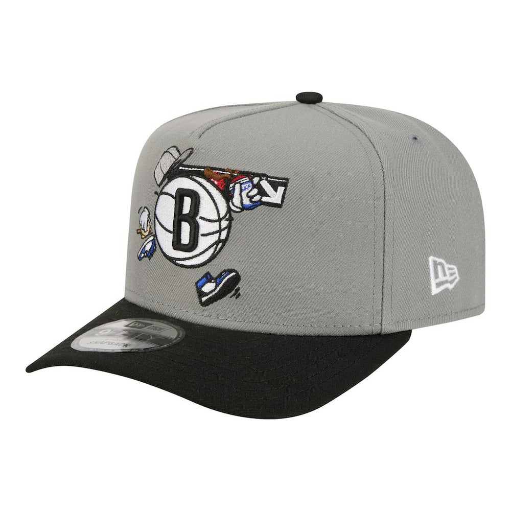 NBA Brooklyn Nets Injection Cartoon Logo A-Frame 9FIFTY Adjustable Hat