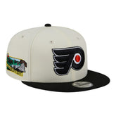 NHL White/Black Philadelphia Flyers New Era Injection Localized Two-Tone 9FIFTY Snapback Hat