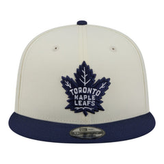 NHL White/Navy Toronto Maple Leafs New Era Injection Localized Two-Tone 9FIFTY Snapback Hat