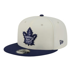 NHL White/Navy Toronto Maple Leafs New Era Injection Localized Two-Tone 9FIFTY Snapback Hat