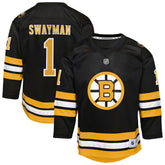 NHL Black Jeremy Swayman Boston Bruins Outerstuff Youth Home Replica Jersey